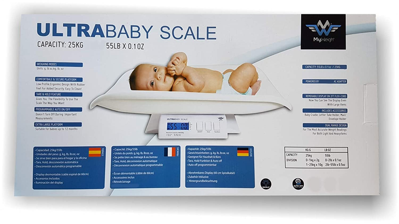 Ultra Baby Precision Digital Baby or Pet Scale, 55 Pound Capacity