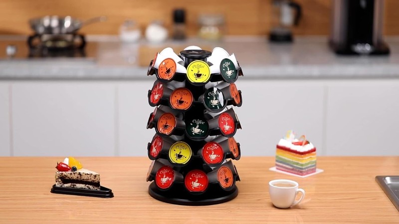 Coffee Pod Storage Carousel Holder Organizer Compatible with 40 Keurig K-Cup Pod