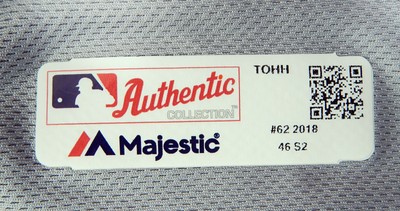 2018 Toronto Blue Jays Aaron Loup #62 Game Issued Grey Jersey 32 Patch