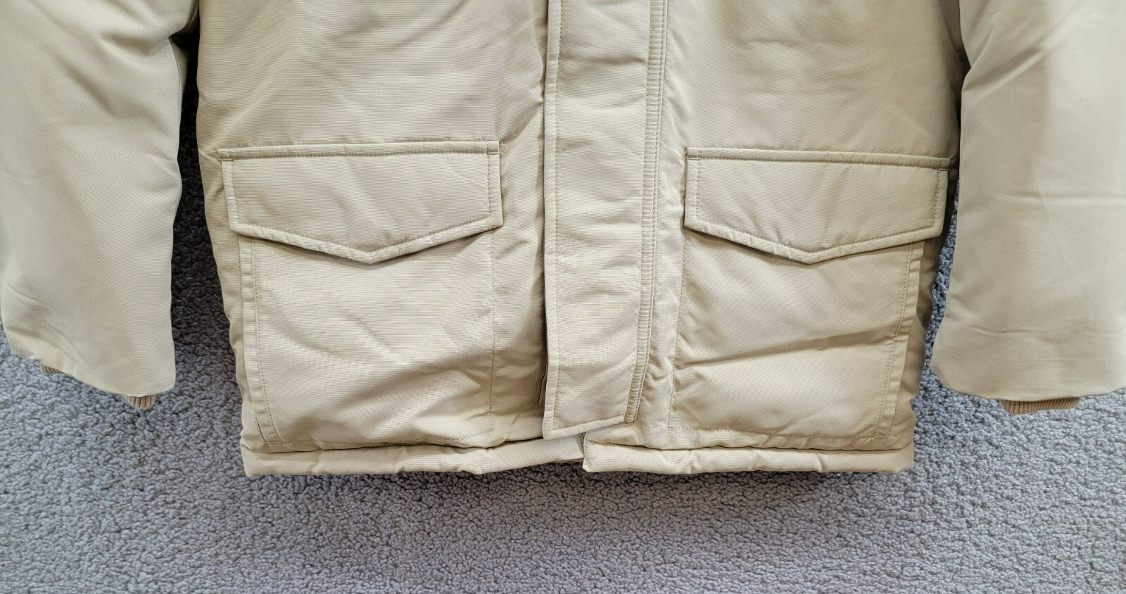 Polo Ralph Lauren Artificial-fur-Trim Down Parka Jacket Big Boys M (10-12) Khaki - Picture 4 of 18
