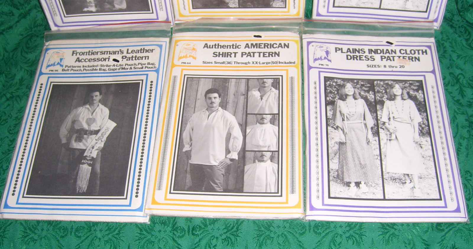 6 Adult EAGLE'S VIEW Costume Sewing Pattern Lot Re-Enactment Frontier Theater