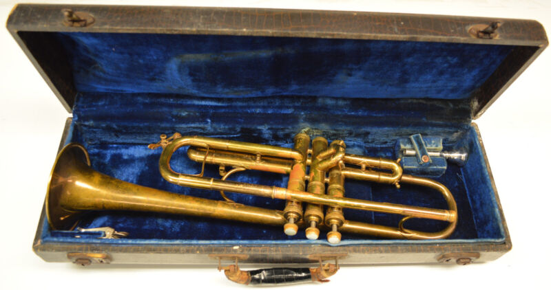 USED KING MASTER BY HN WHITE TRUMPET, SMALL BORE, EST. 1935 PRODUCTION
