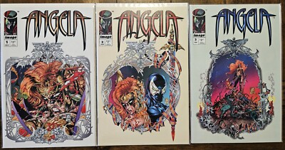 Angela #1-3 VF+ complete series Neil Gaiman Greg Capullo Image Comics