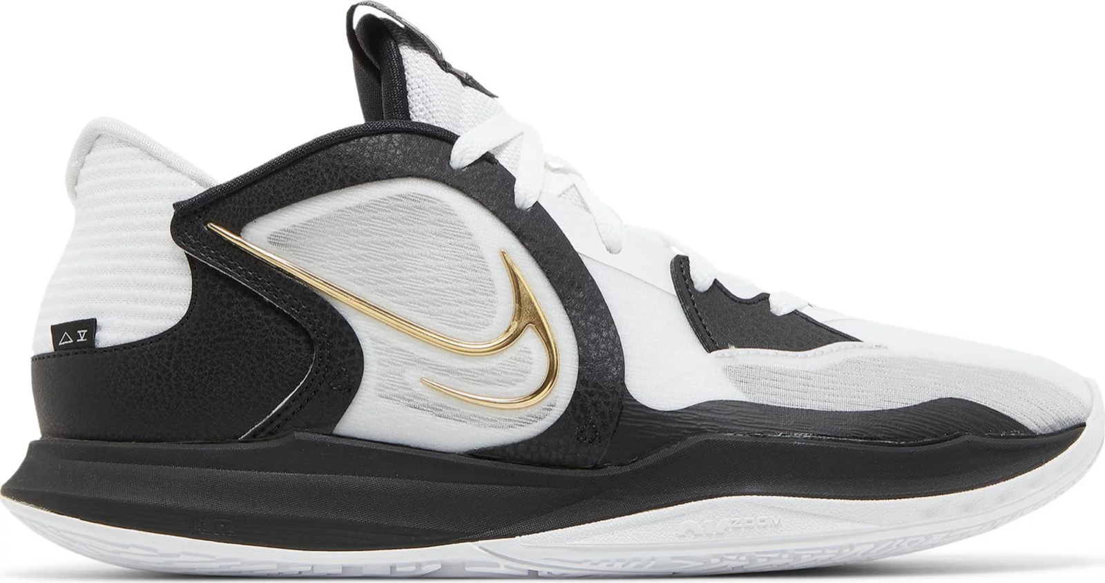

Nike Kyrie Low 5 White Metallic Gold Black Кроссовки DJ6012-101 Мужские кроссовки 12,5, Multicolor, Nike Kyrie Low