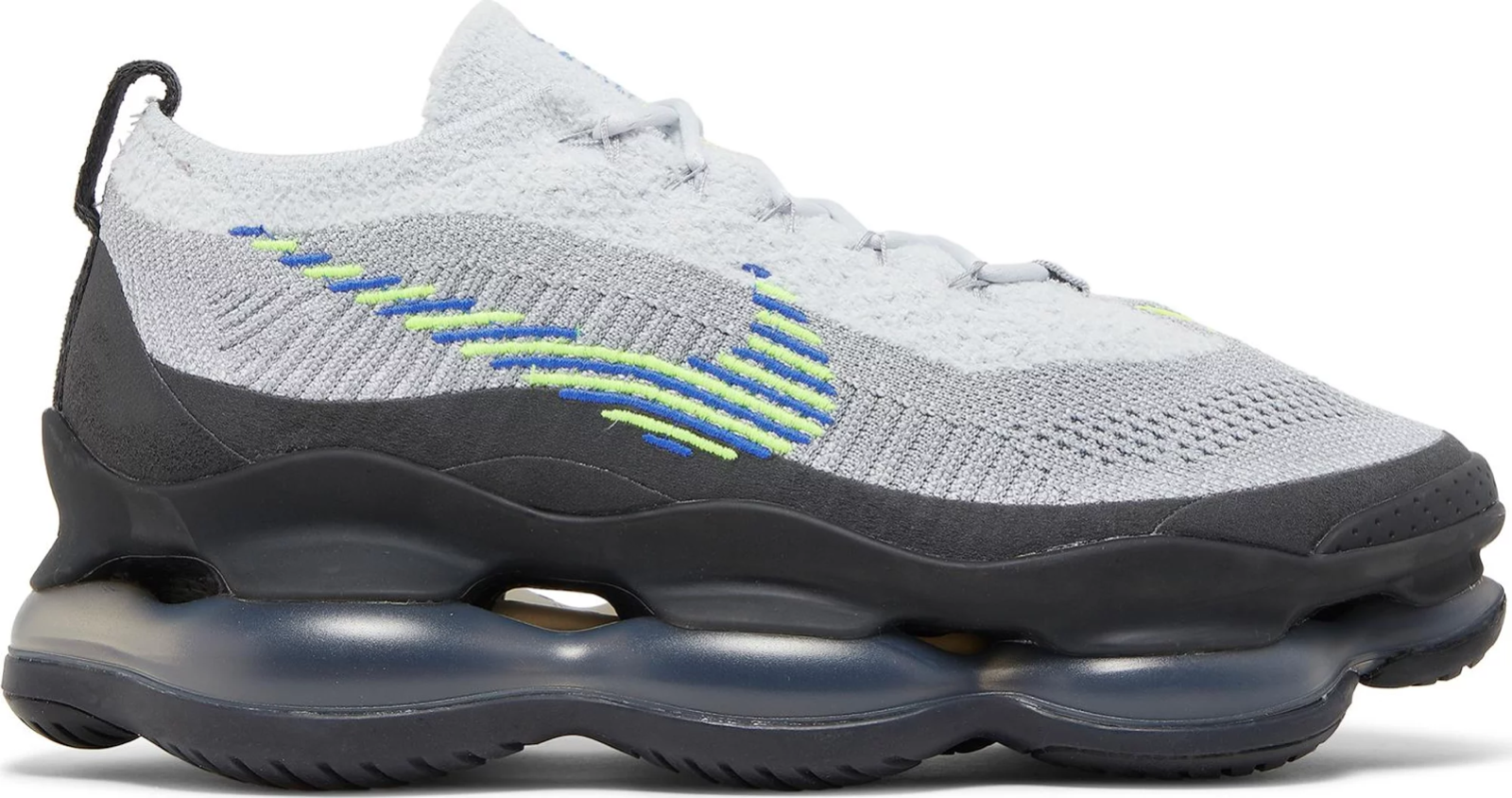 

Nike Air Max Scorpion FK Flyknit Wolf Grey Volt Green Blue DJ4701-002 Мужские 11, Серый, Air Max Scorpion