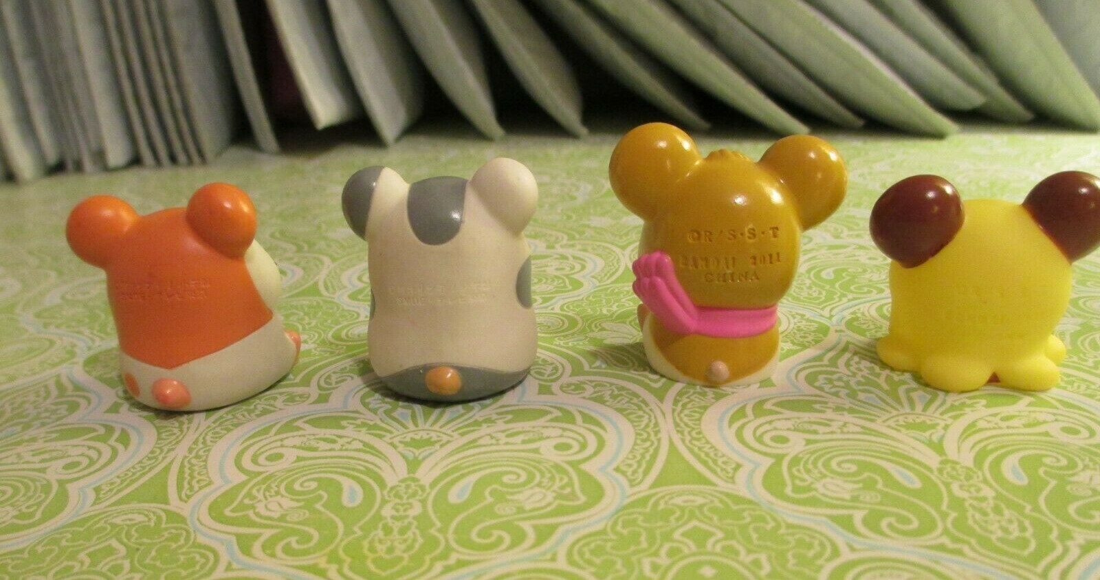 Hamtaro Figure Finger Puppets, Hamtaro, Oxnard, Pashmina, and Penelope!