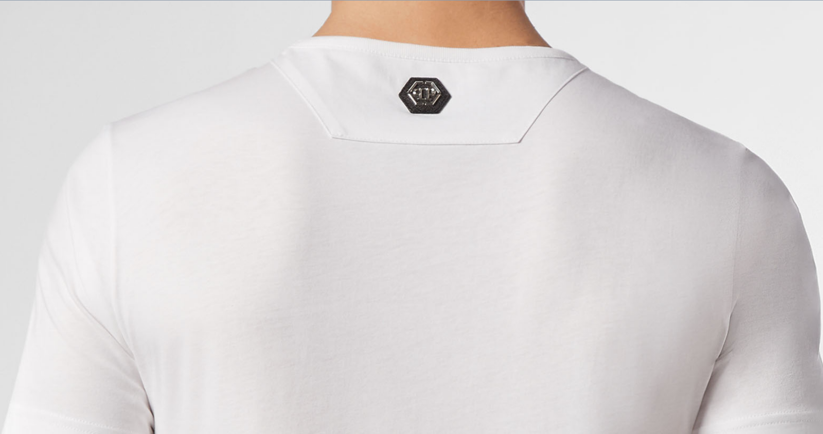 Pre-owned Philipp Plein Platinum Cut Call Hustler Logo Shirt Round Neck T-shirt M In White