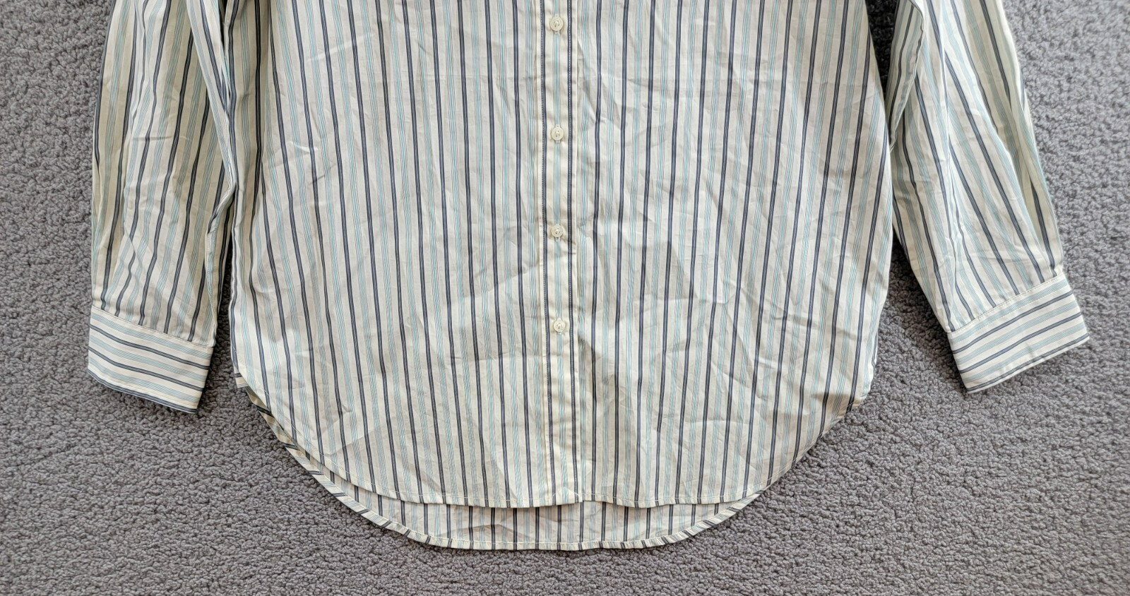 Lauren Ralph Lauren Striped Button Up Shirt Women's S Blue/White Long Sleeve - Picture 4 of 20