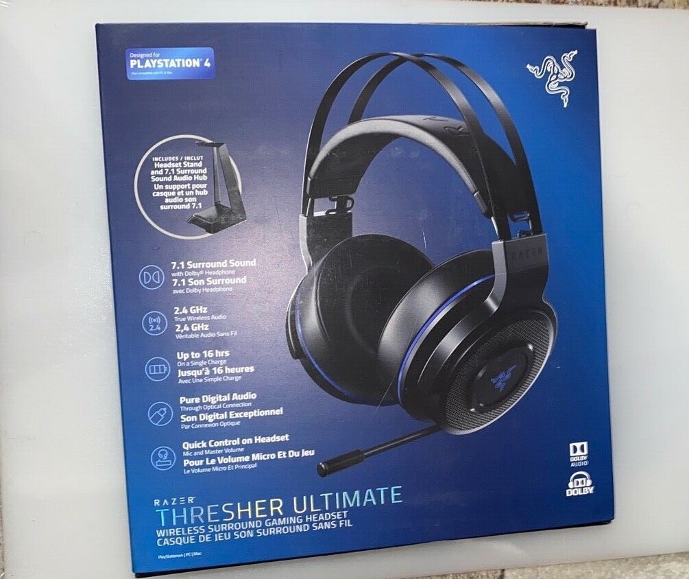 Razer Thresher Ultimate 7.1ch Dolby PS4 Black/Blue Headset