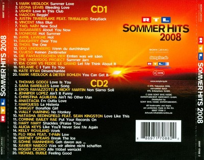 VARIOUS ARTISTS RTL SOMMER HITS 2008 NEW CD