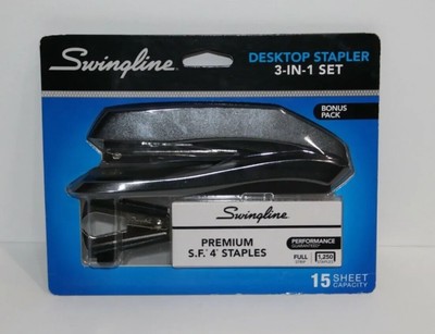 Swingline #54567CC  3-in-1 Set Standard Stapler Bonus Pack - Black.