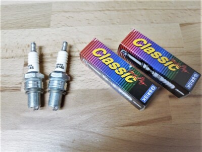 2x BRISK YS Silver Racing Spark Plugs fits: Norton Commando 850 y1973-1978