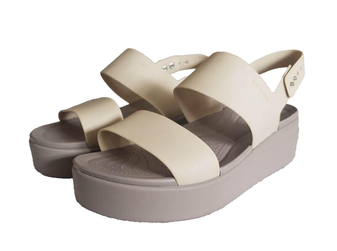 【新品タグ付き】Crocs サイプラスW7 ブラウン V HEEL W 23cm 363【ほぼ新品】crocs クロックス サイプラス ヒールサンダル 茶