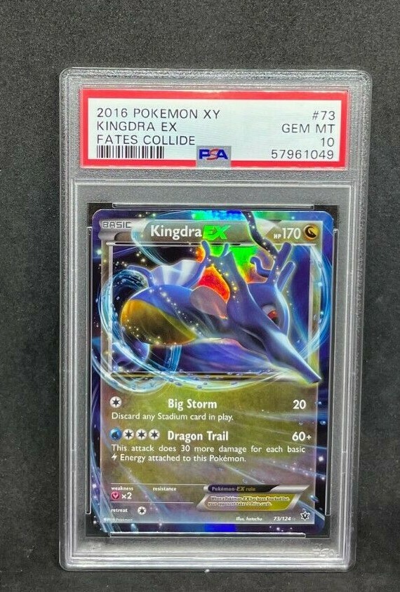 Pokemon XY Fates Collide Kingdra EX 73/124 Ultra Rare Holo