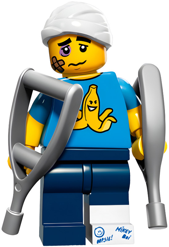 LEGO Clumsy Injured Guy Series 15 Minifigure (71011) New Retired