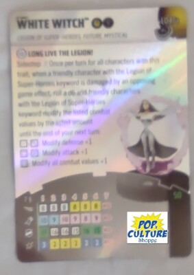 HEROCLIX DC Masters of Time L047a WHITE WITCH LEGACY CARD 