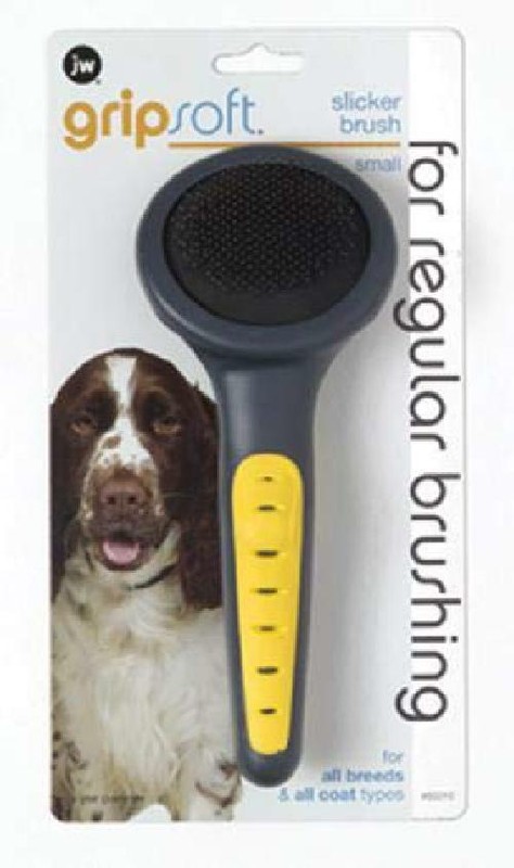 JW Pet Gripsoft Dog Slicker Brush Removes Dead And Shedding 