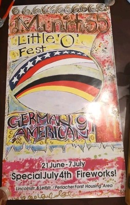 Munich35 Little 'O' Fest German 91 American Poster 18 By 25 1/2 (1991)