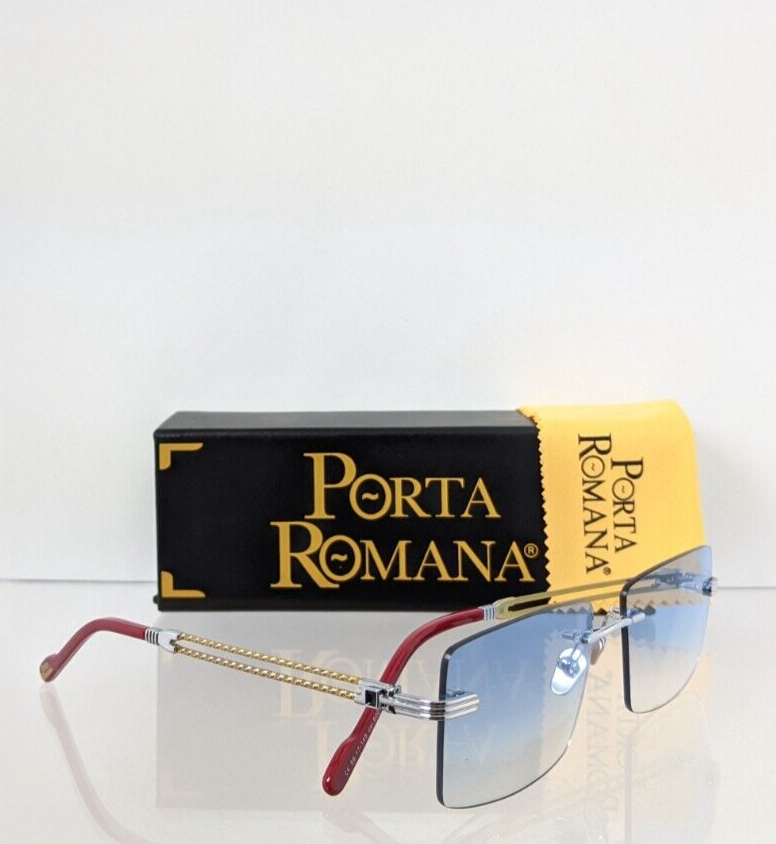 Pre-owned Porta Romana Authentic  1010 Sunglasses Col. 600 1010 Vintage Frame In Blue