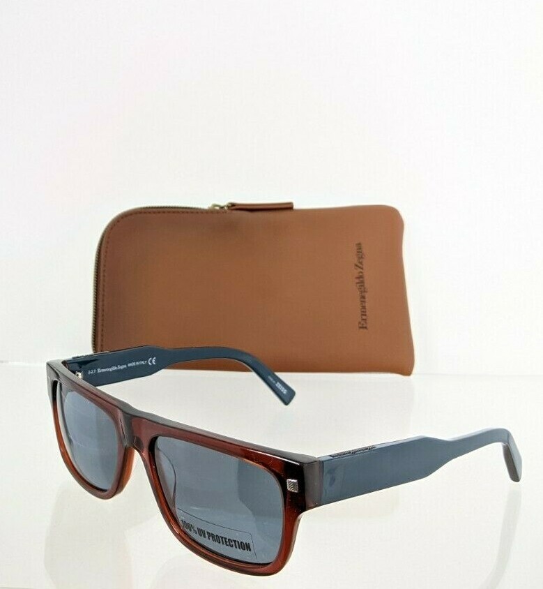 Pre-owned Ermenegildo Zegna Brand Authentic  Ez 0088 50v Sunglasses 0088 Frame In Blue/red