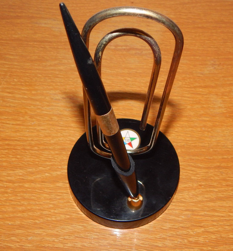 Order of the Eastern Star OES Eastern Star Masonic Pen Paper Letter Holder