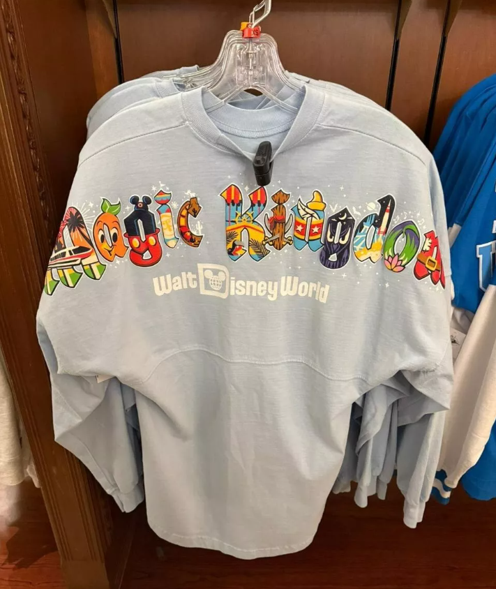 Walt Disney World Magic Kingdom Spirit Jersey Shirt Blue