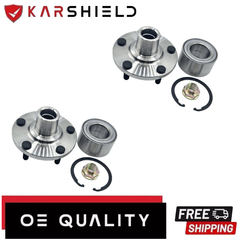 (2)Front Wheel Hub Bearing Repair Kit For 01-07 Toyota Highlander & 04-10 Sienna