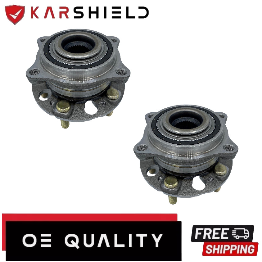 x2 Front Wheel Bearing and Hub Assembly for 2015 Hyundai Genesis