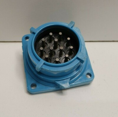 NEW OLD STOCK! MELTRIC BLUE POLY 12 PIN RECEPTACLE 03-A8001