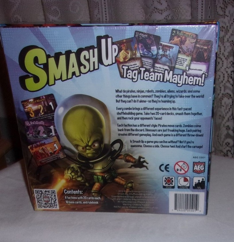 Paul Peterson SMASH UP The Shufflebuilding Game of Total Awesomeness  NEW