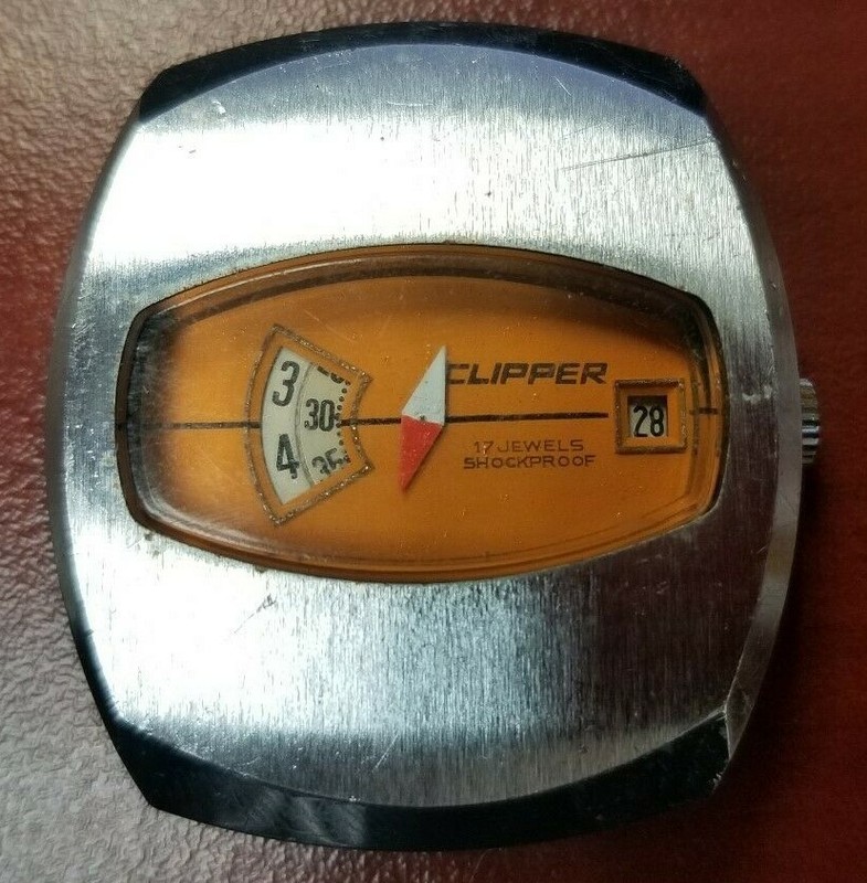 Clipper Digital Analog Watch Antique 快船数字模拟手表古董  快船數字模擬手錶古董 Unique 