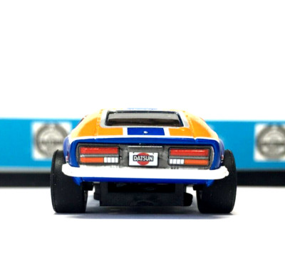 Ho Slot Cars, Datsun  Z Car, Nissan Fairlady, AFX / Xtraction blue Auto World