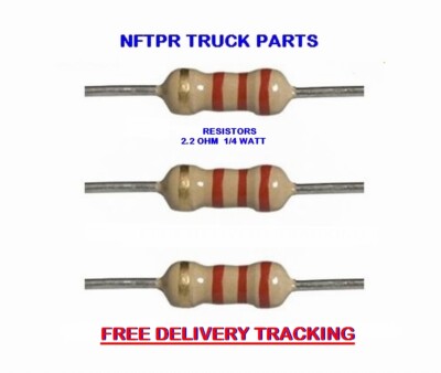100 X 2.2 Ohm Carbon Film Resistors 1/4 .25 Watt 2.2R  SRS Airbag BYPASS  