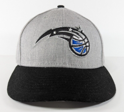 Orlando Magic Hat Cap Fitted Size 7 5 8 Gray Black New Era 59Fifty NBA