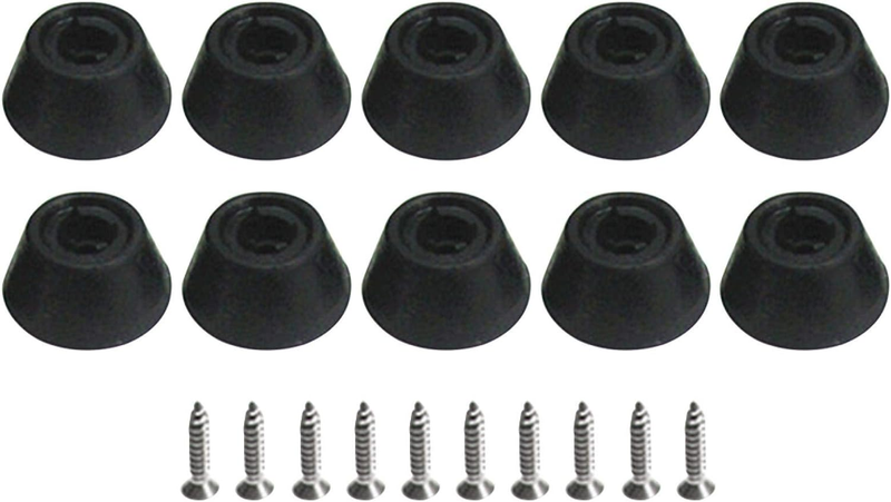 10Pcs Pool Billiard Snooker Table Stick Screw-On Rubber Cue Bumpers Billiard Cue