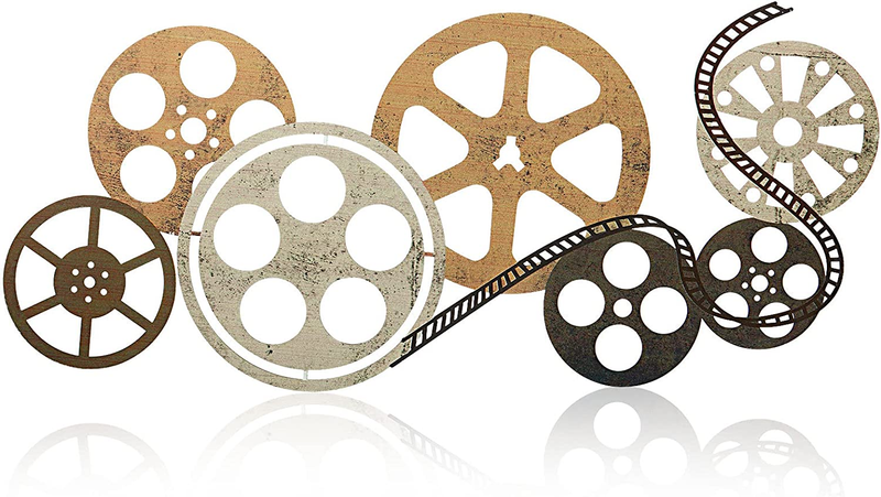 Metal Movie Reel Wall Art Abstract Antique Movie Theater Decor Beautiful Movie R