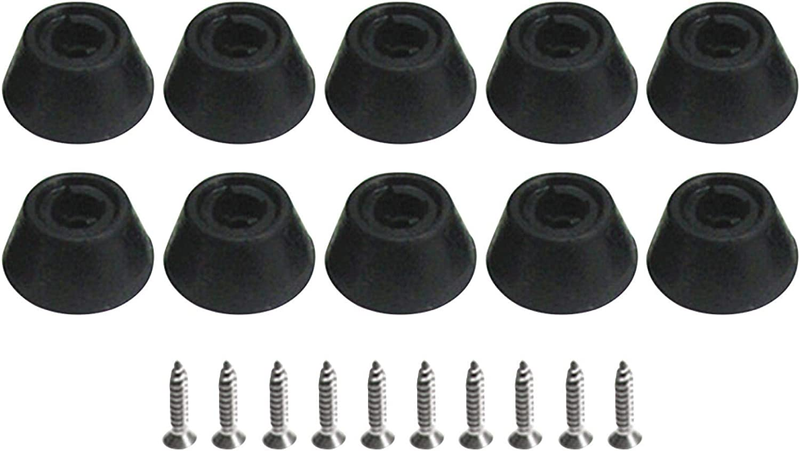 10Pcs Pool Billiard Snooker Table Stick Screw-On Rubber Cue Bumpers Billiard Cue