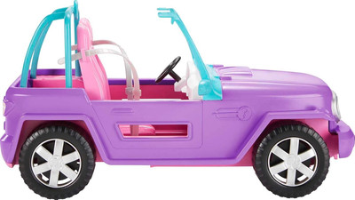 Purple Doll-Sized SUV Off-Road Vehicle with 2 Pink Seats & Treaded Tires