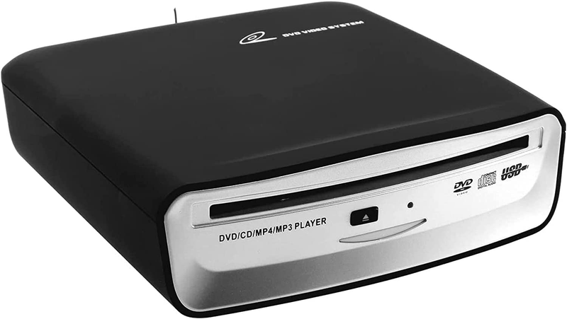 USB External CD Drive VCD DVD MP4 Player for Car Android, Black & Silver