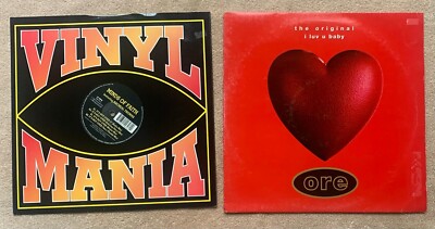 EDM HOUSE Lot Of 2 THE ORIGINAL I LUV Minds Of Faith 12'' Vinyl RECORD UK Import 