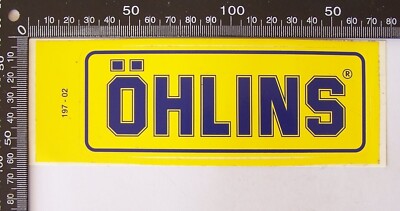 VINTAGE OHLINS AUTO COMPANY CAR RACING SPONSOR ADVERTISING PROMO STICKER