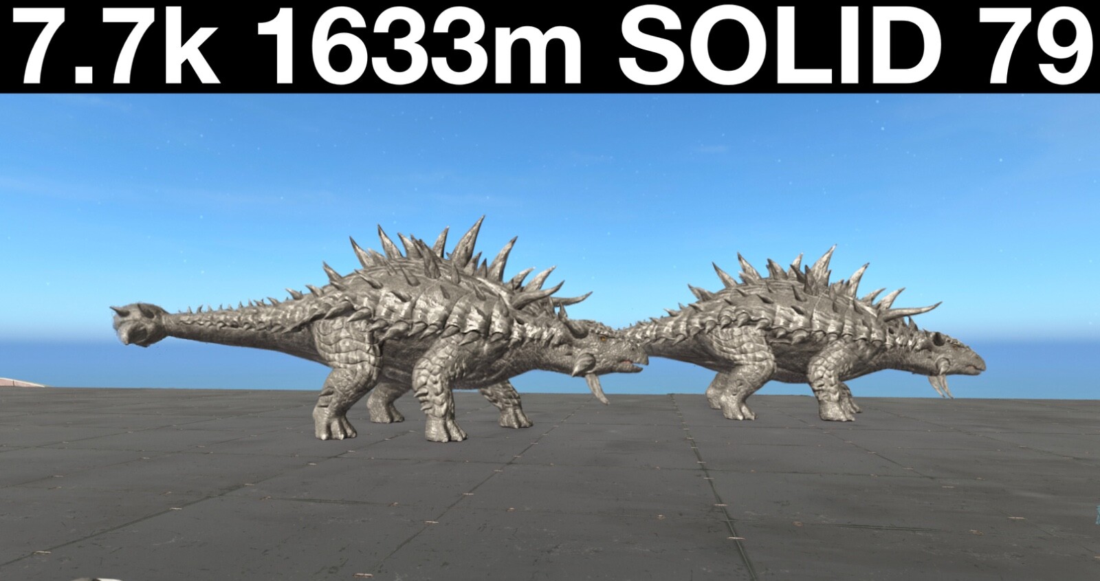 1633 Melee Solid 79 Ankylosaurus Ark Survival Ascended ASA