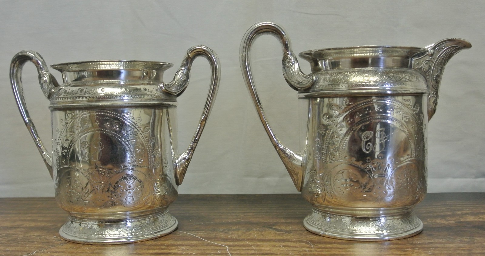 Vintage MFD & Plated by Reed & Barton Francis Sugar Bowl and Creamer
