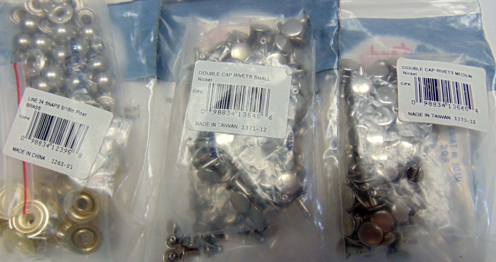 11 Packs + Mics Tandy Leather Factory Snaps - Nice Variety Lot