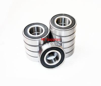 Qty. 10 Pack Of 6205-2RS C3 EMQ Premium Sealed Ball Bearings - ABEC-3, 25x52x15mm, Double Sealed For Protection 9 thumbnail image