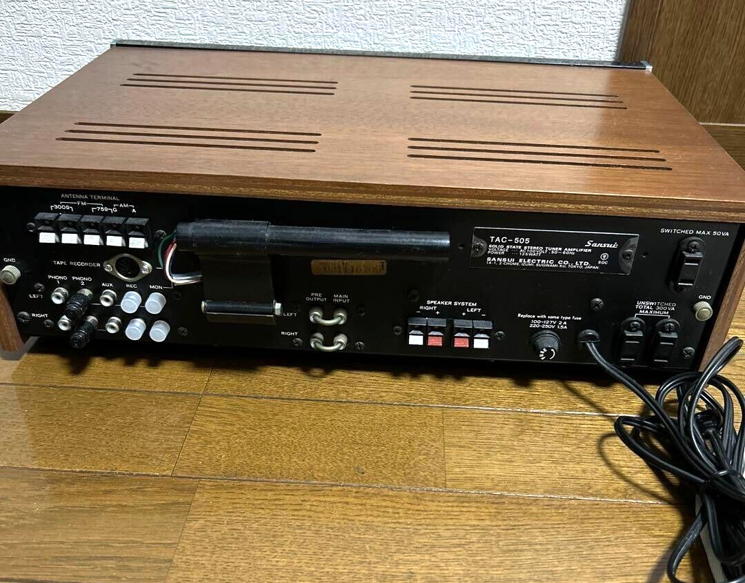 SANSUI TAC-505 Stereo Tuner Amplifier | eBay SANSUI TAC-505 Stereo Tuner Amplifier | eBay