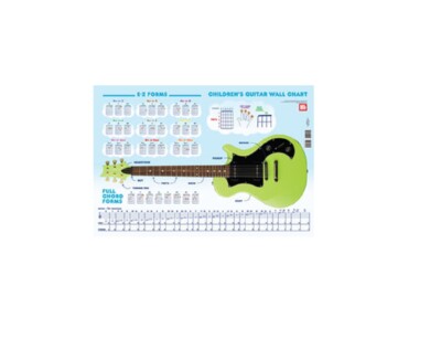 MEL BAY 30050 Children's Guitar Wall Chart  by William Bay with FREE Shipping