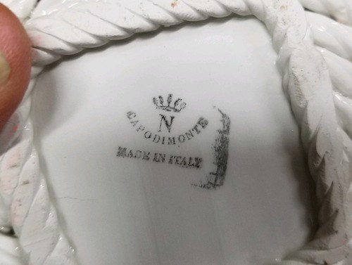 Capodimonte Warehouse find!  NIB Orange basket made in Italy.  Hard to find.