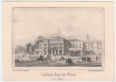 ABANO TERME - PADOVA - STABILIMENTO BAGNI DETTI OROLOGIO - VIAGG. -34046-