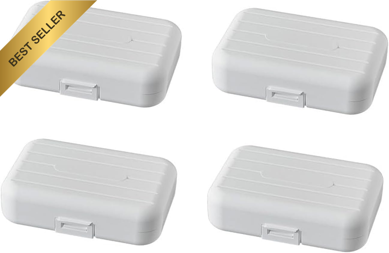 4 Pack Travel Pill Organizer, 8 Compartments Portable Pill Case Daily Pill Box t